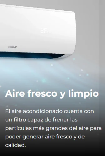 Aires Acondicionados AirClima Smartfresh de Cecotec limpian el aire