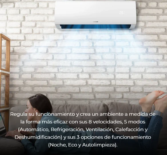 Configuraciones disponibles en los Aires Acondicionados AirClima Smartfresh de Cecotec